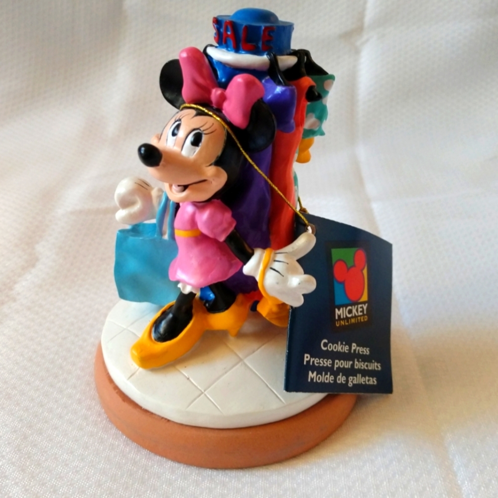 Vintage 1997 Wilton Disney Minnie Mouse cookie press, NEW w. Tag! Doubles